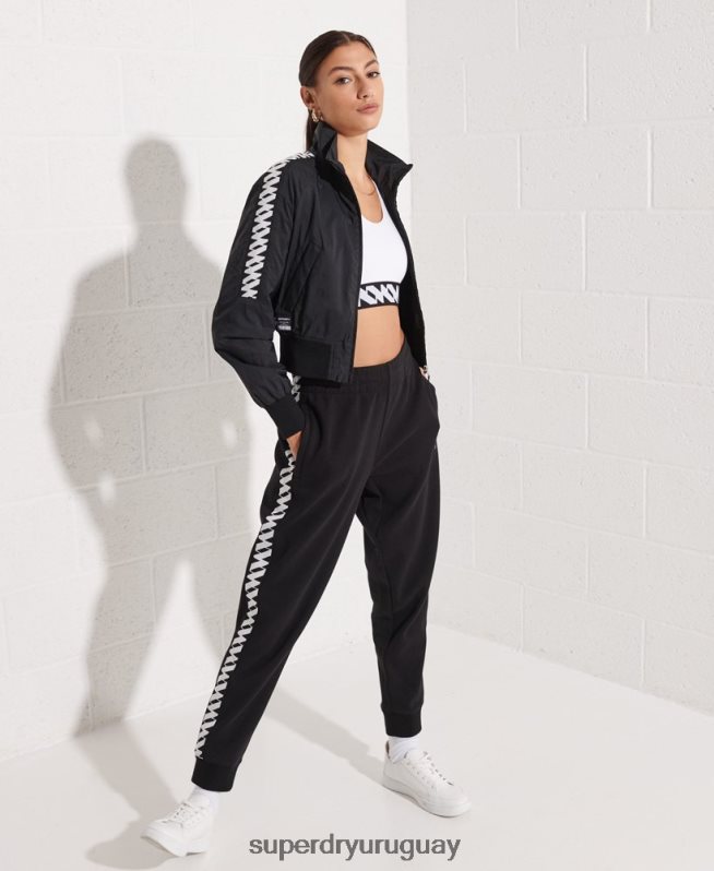 uy Superdry mujer chamarra cortavientos code energy sd negro DT2N8Z5575 ropa