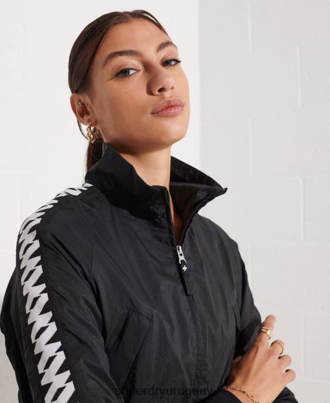 uy Superdry mujer chamarra cortavientos code energy sd negro DT2N8Z5575 ropa