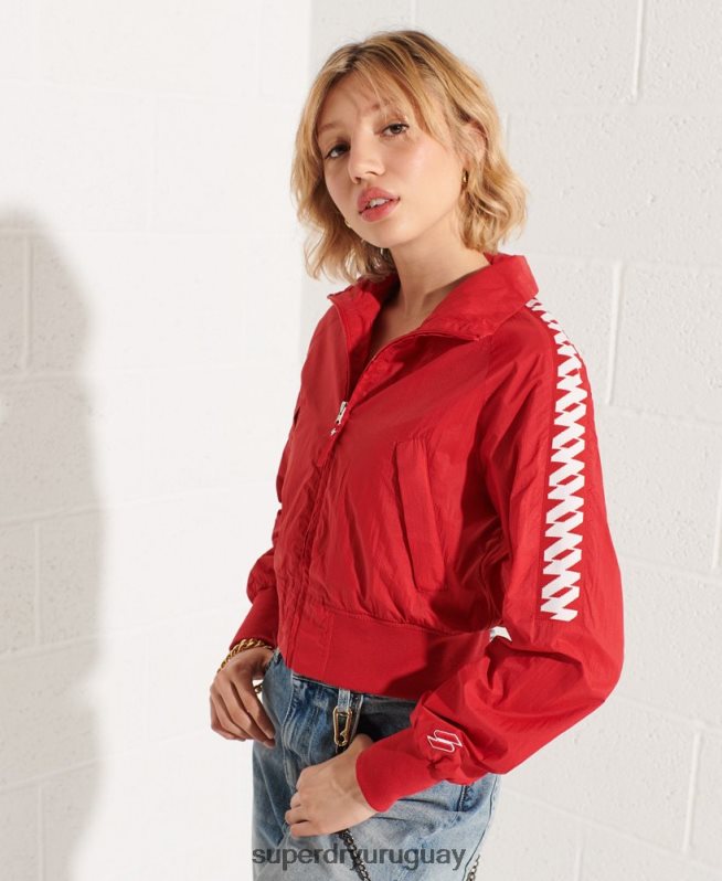 uy Superdry mujer chamarra cortavientos code energy sd rojo DT2N8Z5670 ropa