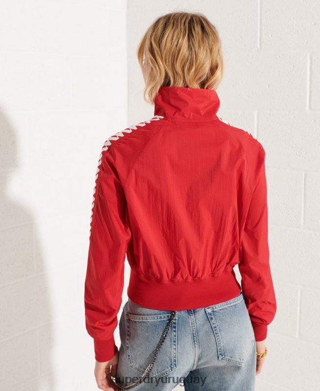uy Superdry mujer chamarra cortavientos code energy sd rojo DT2N8Z5670 ropa