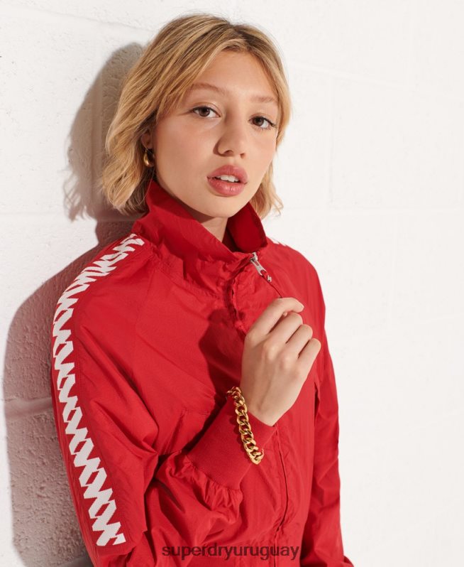uy Superdry mujer chamarra cortavientos code energy sd rojo DT2N8Z5670 ropa