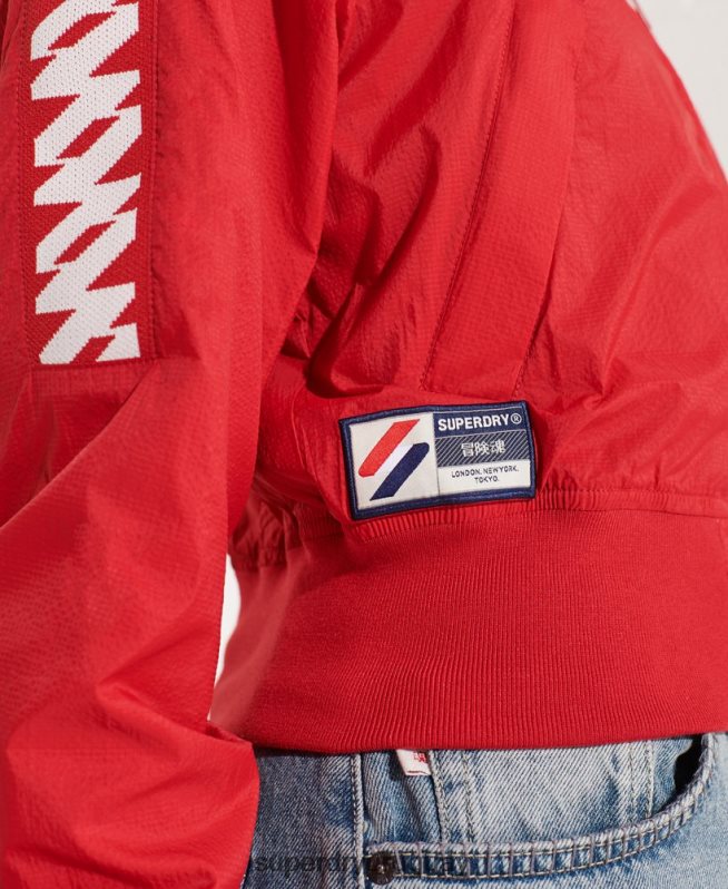 uy Superdry mujer chamarra cortavientos code energy sd rojo DT2N8Z5670 ropa