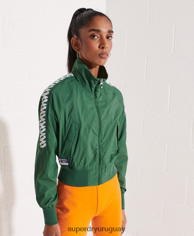uy Superdry mujer chamarra cortavientos code energy sd verde DT2N8Z5698 ropa