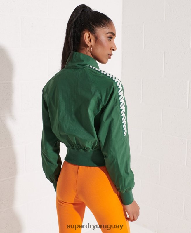 uy Superdry mujer chamarra cortavientos code energy sd verde DT2N8Z5698 ropa