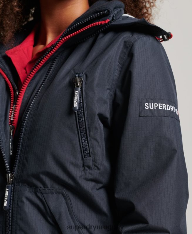 uy Superdry mujer chamarra cortavientos con capucha y logo Armada DT2N8Z3830 ropa