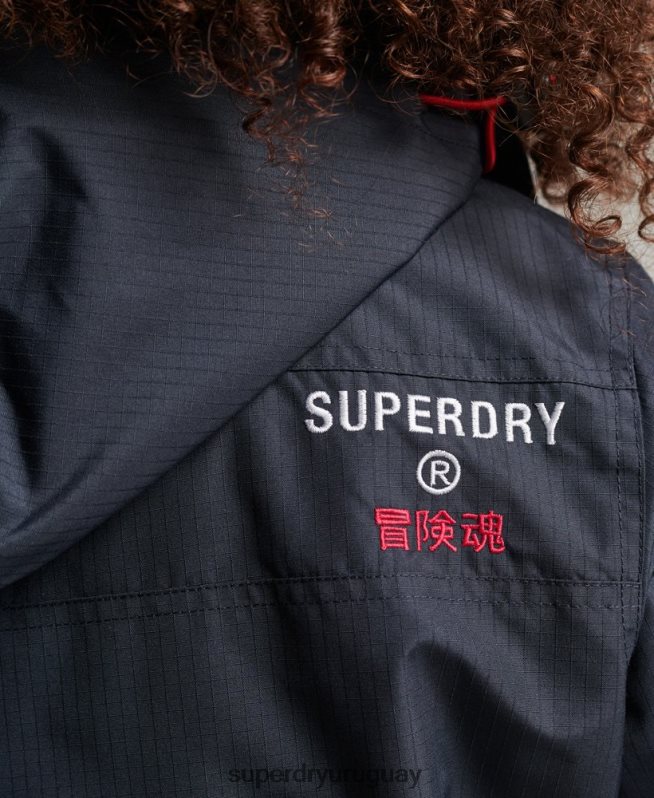 uy Superdry mujer chamarra cortavientos con capucha y logo Armada DT2N8Z3830 ropa