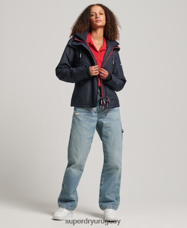 uy Superdry mujer chamarra cortavientos con capucha y logo Armada DT2N8Z3830 ropa