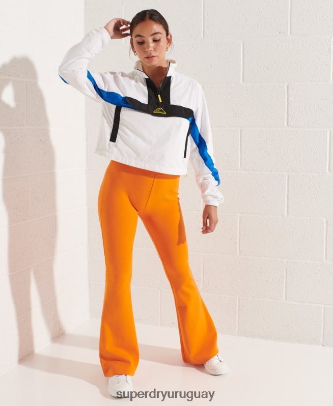 uy Superdry mujer chamarra deportiva con diseño colour block blanco DT2N8Z5526 ropa