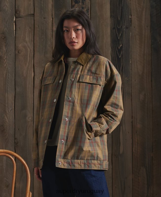 uy Superdry mujer chamarra dry cruiser edición limitada marrón DT2N8Z5549 ropa