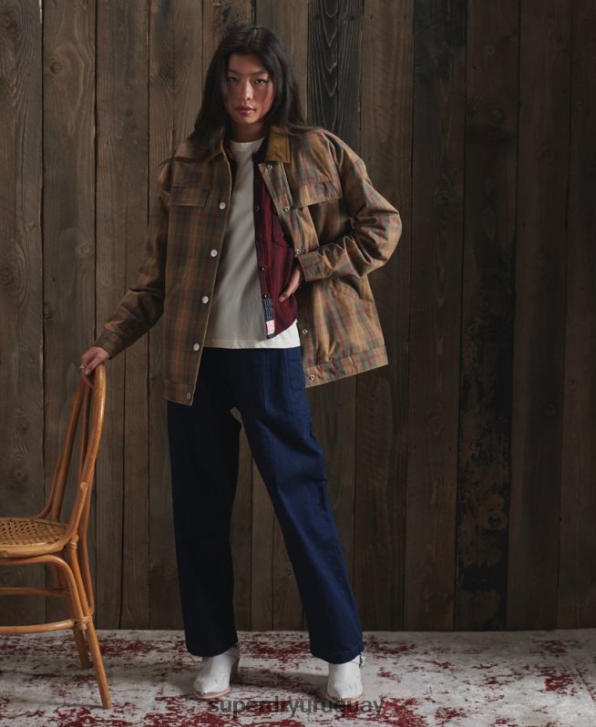 uy Superdry mujer chamarra dry cruiser edición limitada marrón DT2N8Z5549 ropa