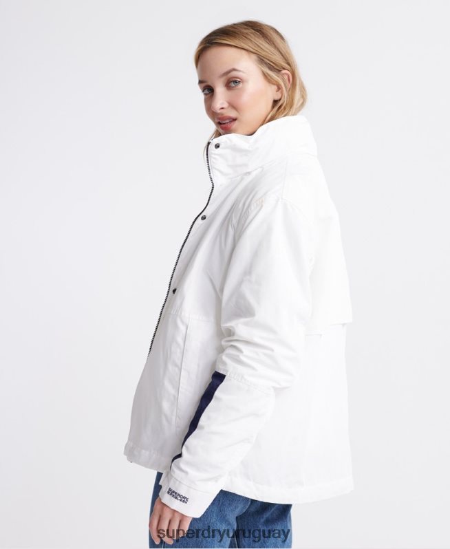 uy Superdry mujer chamarra esencial 4 en 1 de manga larga crema DT2N8Z3857 ropa