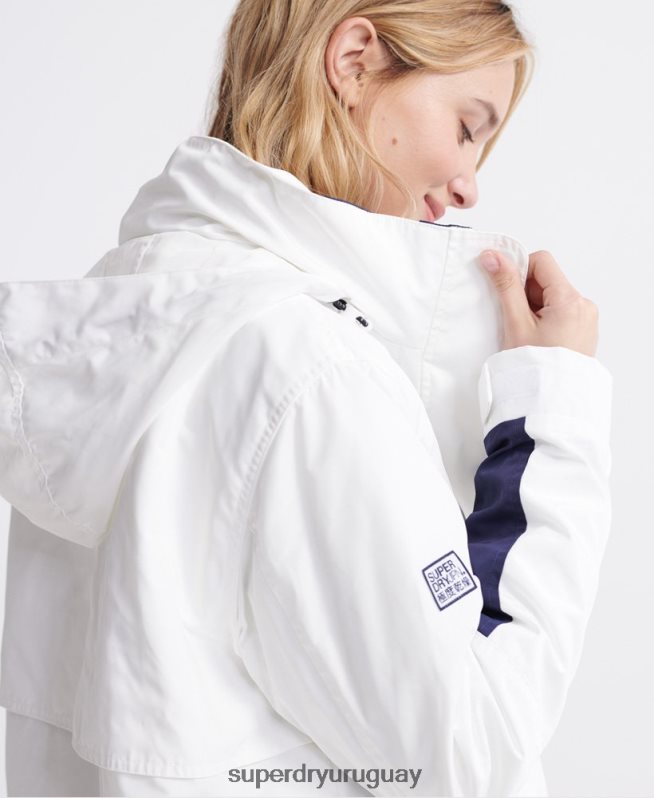 uy Superdry mujer chamarra esencial 4 en 1 de manga larga crema DT2N8Z3857 ropa