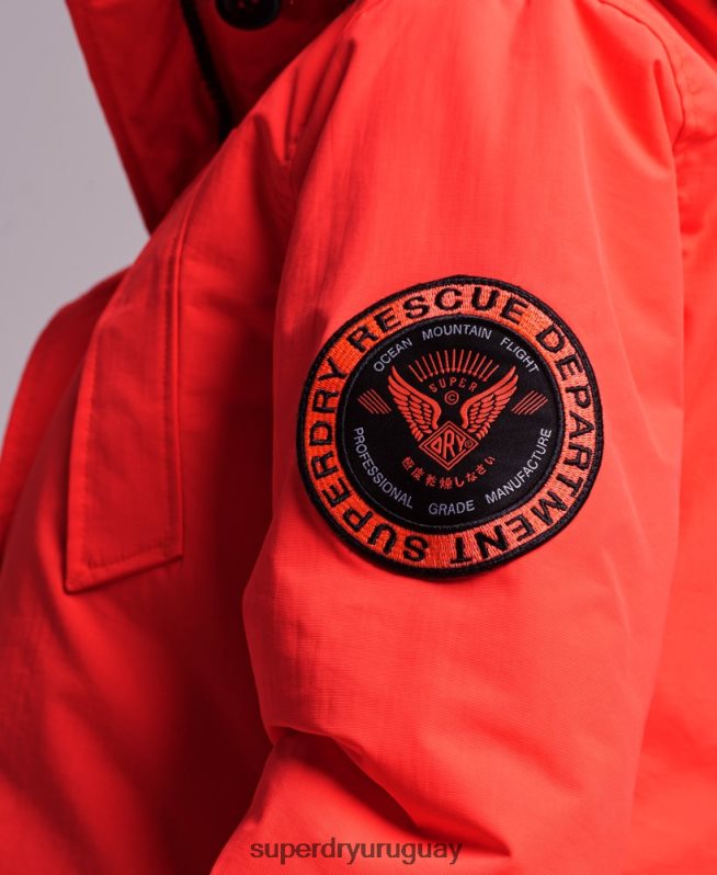 uy Superdry mujer chamarra parka Everest coral DT2N8Z5648 ropa