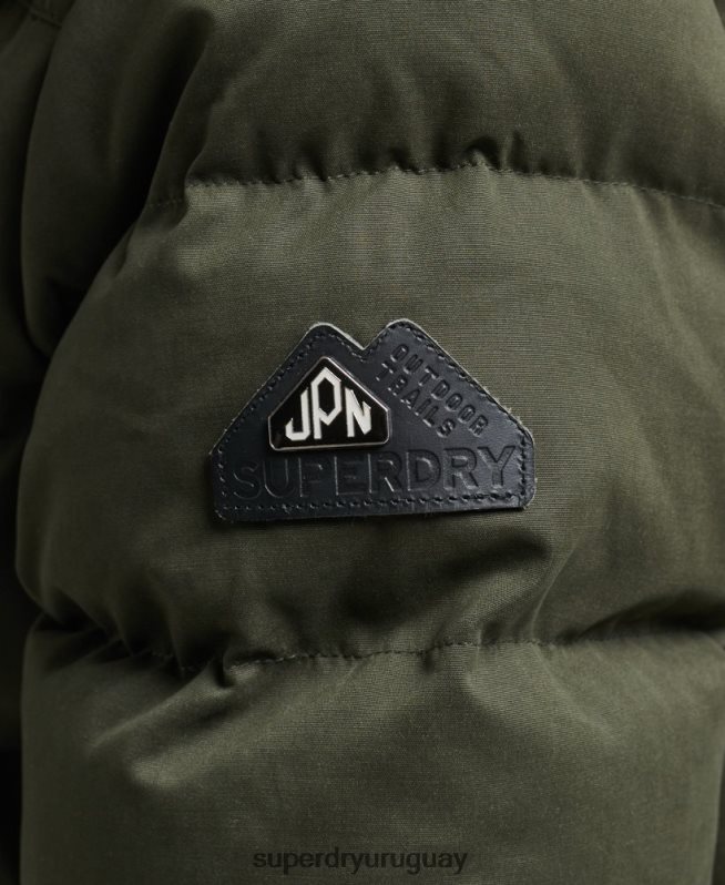 uy Superdry mujer chamarra parka de expedición de microfibra verde DT2N8Z3653 ropa