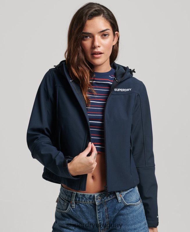 uy Superdry mujer chamarra softshell con capucha de código trekker Armada DT2N8Z3524 ropa