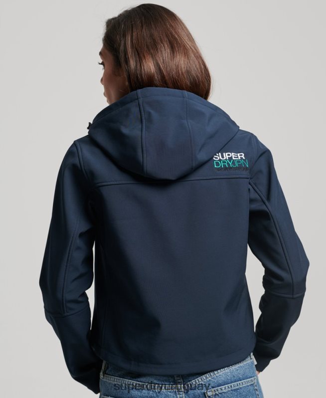 uy Superdry mujer chamarra softshell con capucha de código trekker Armada DT2N8Z3524 ropa