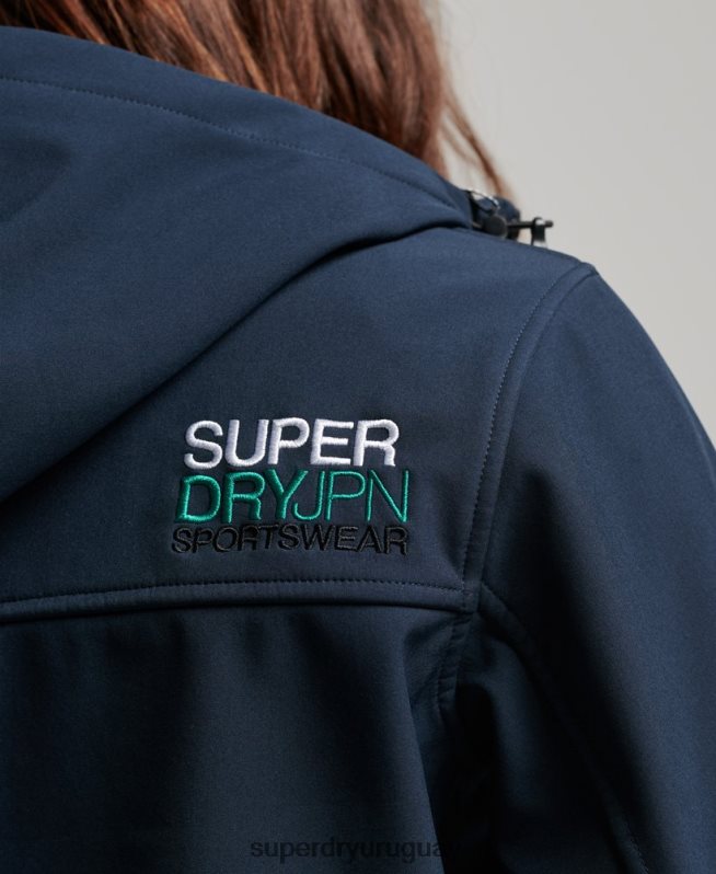 uy Superdry mujer chamarra softshell con capucha de código trekker Armada DT2N8Z3524 ropa