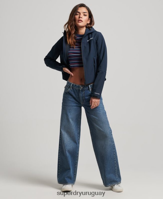 uy Superdry mujer chamarra softshell con capucha de código trekker Armada DT2N8Z3524 ropa