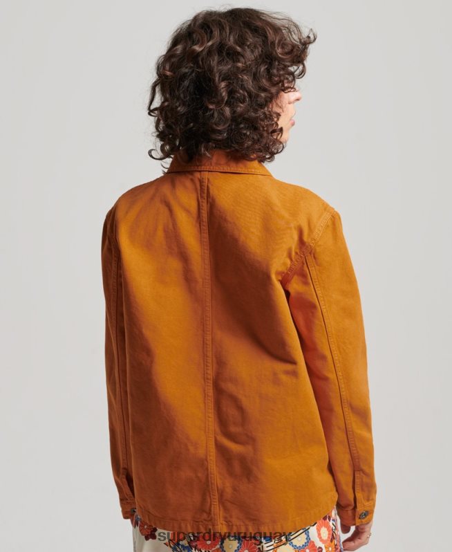 uy Superdry mujer chamarra vintage de algodón orgánico marrón DT2N8Z3538 ropa