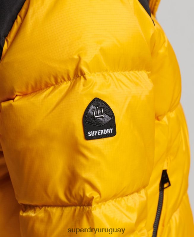 uy Superdry mujer chaqueta acolchada con código sportstyle amarillo DT2N8Z5511 ropa