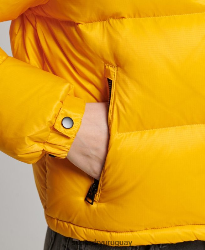 uy Superdry mujer chaqueta acolchada con código sportstyle amarillo DT2N8Z5511 ropa