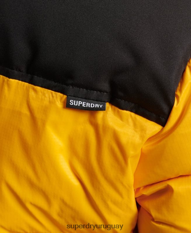 uy Superdry mujer chaqueta acolchada con código sportstyle amarillo DT2N8Z5511 ropa
