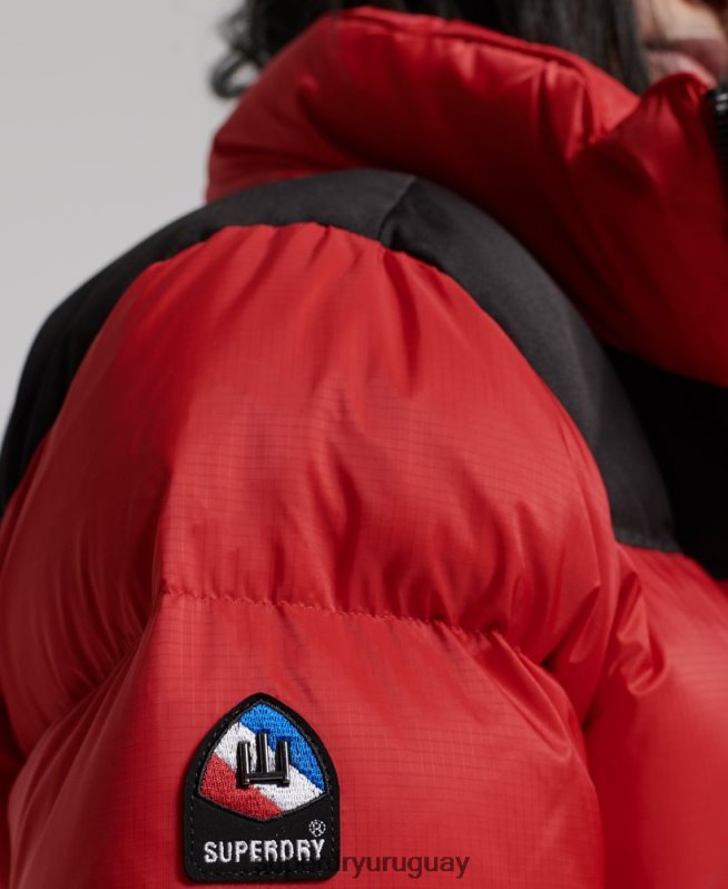 uy Superdry mujer chaqueta acolchada con código sportstyle rojo DT2N8Z5524 ropa