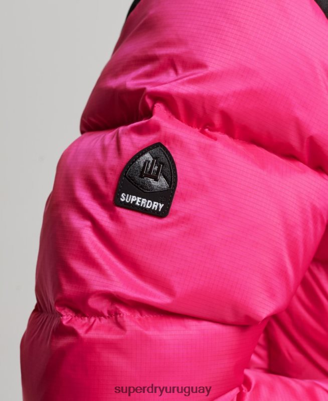 uy Superdry mujer chaqueta acolchada con código sportstyle rosa DT2N8Z5491 ropa