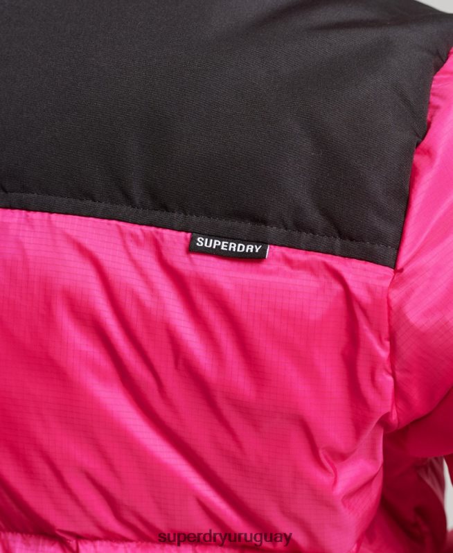 uy Superdry mujer chaqueta acolchada con código sportstyle rosa DT2N8Z5491 ropa