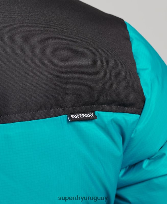 uy Superdry mujer chaqueta acolchada con código sportstyle verde DT2N8Z5631 ropa