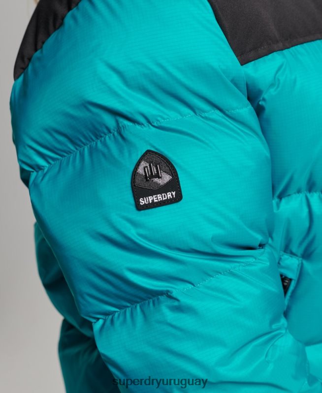 uy Superdry mujer chaqueta acolchada con código sportstyle verde DT2N8Z5631 ropa