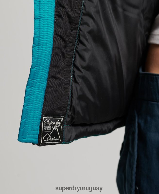 uy Superdry mujer chaqueta acolchada con código sportstyle verde DT2N8Z5631 ropa