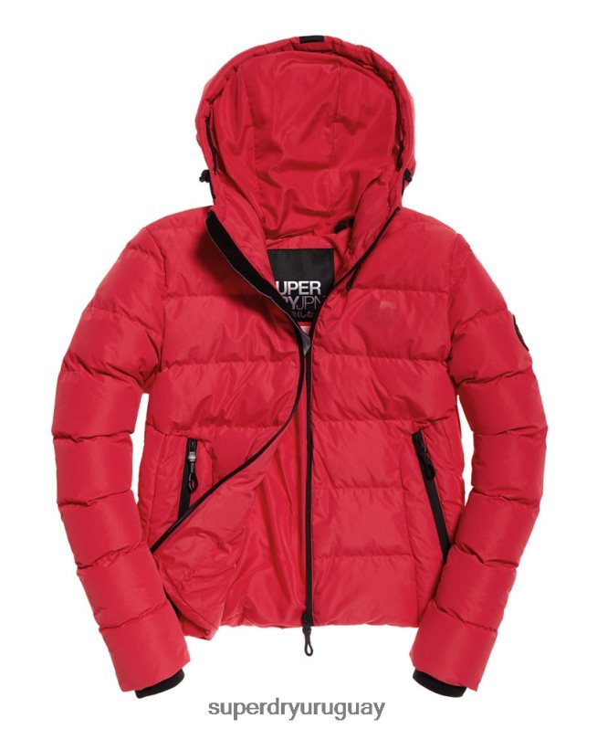 uy Superdry mujer chaqueta acolchada con ícono rojo DT2N8Z3831 ropa