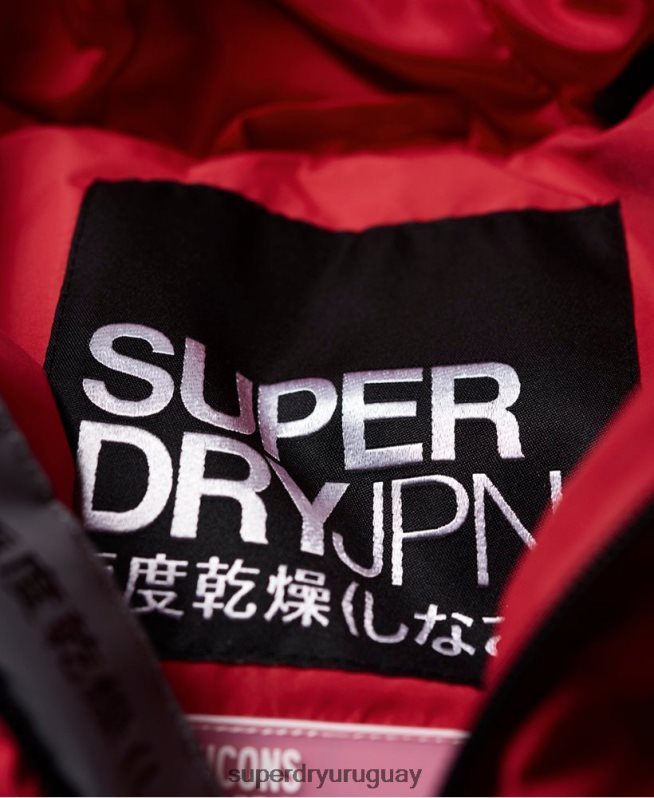 uy Superdry mujer chaqueta acolchada con ícono rojo DT2N8Z3831 ropa