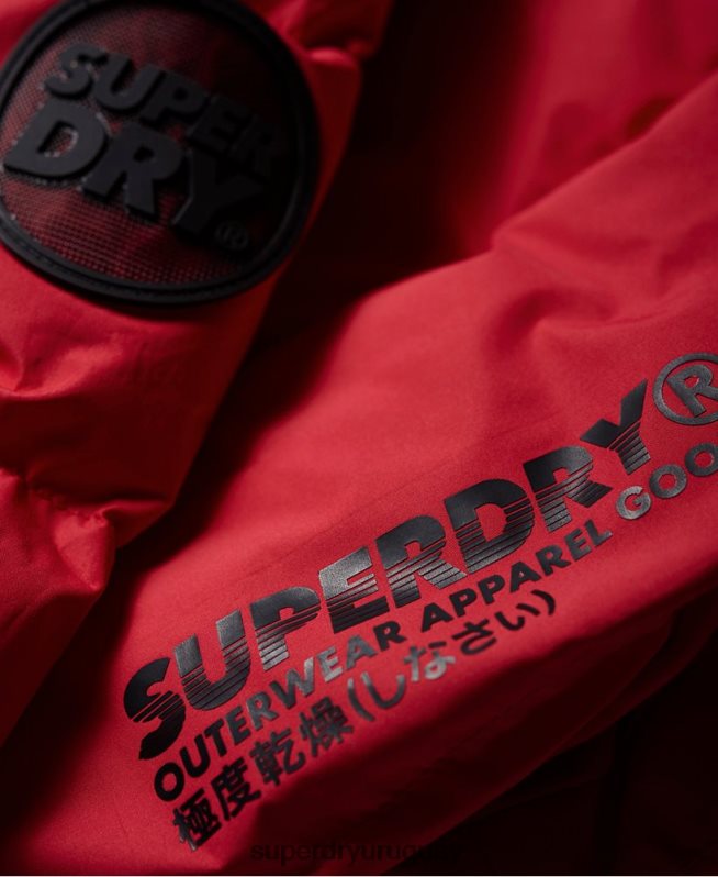 uy Superdry mujer chaqueta acolchada con ícono rojo DT2N8Z3831 ropa