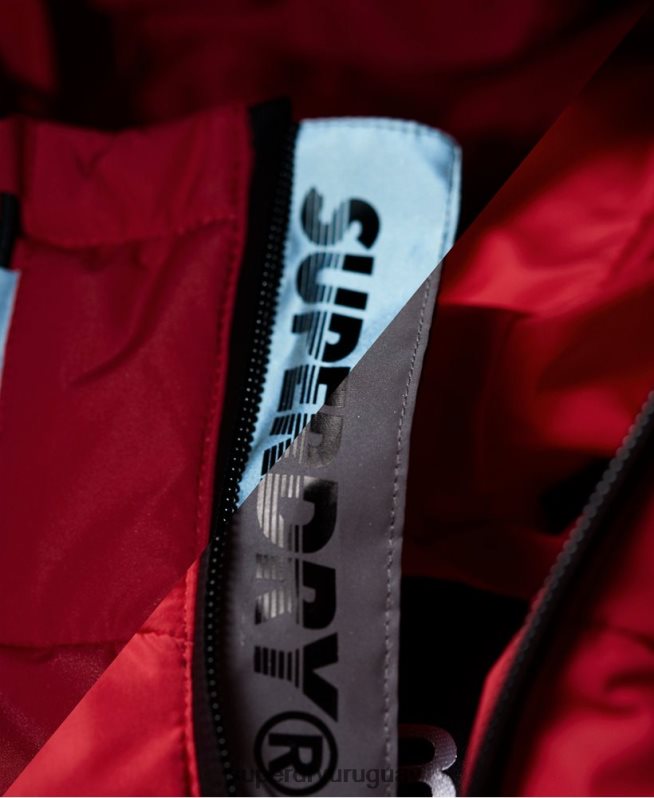 uy Superdry mujer chaqueta acolchada con ícono rojo DT2N8Z3831 ropa