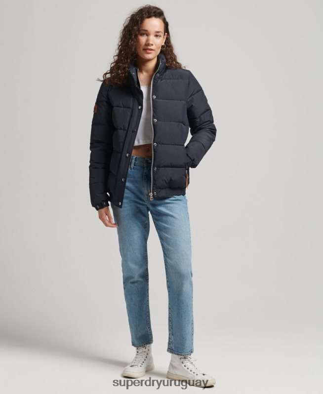 uy Superdry mujer chaqueta acolchada de montaña vintage Armada DT2N8Z5441 ropa