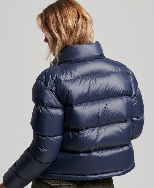 uy Superdry mujer chaqueta acolchada de plumón alpino de lujo Armada DT2N8Z5687 ropa