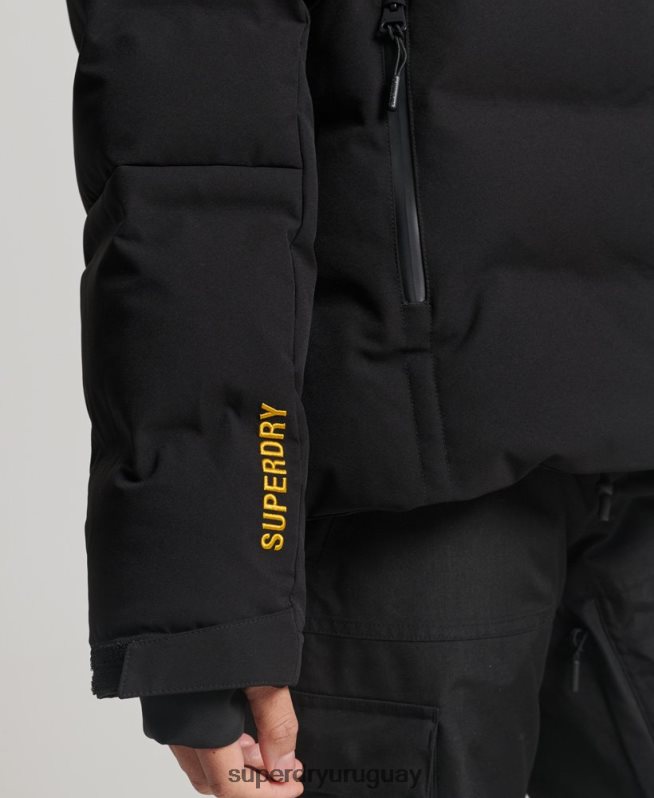 uy Superdry mujer chaqueta acolchada motion pro negro DT2N8Z3637 ropa