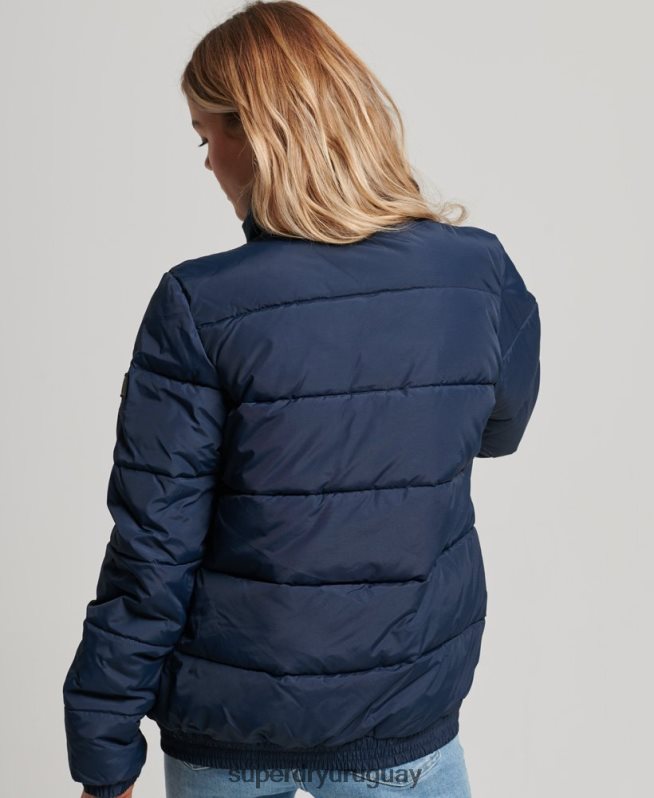 uy Superdry mujer chaqueta acolchada retro source Armada DT2N8Z5439 ropa