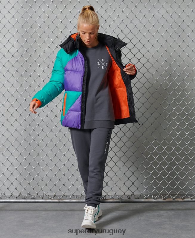 uy Superdry mujer chaqueta acolchada sportstyle energy multi DT2N8Z1155 ropa