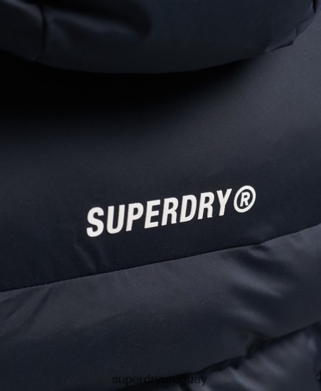 uy Superdry mujer chaqueta acolchada termosellada Armada DT2N8Z3600 ropa