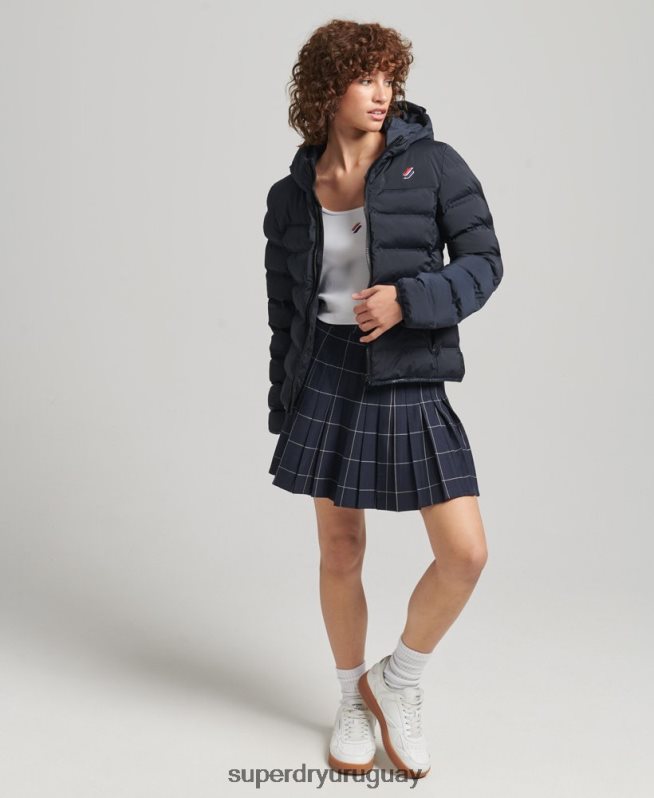 uy Superdry mujer chaqueta acolchada termosellada Armada DT2N8Z3600 ropa