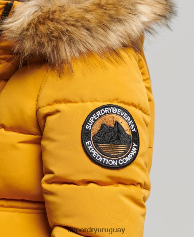 uy Superdry mujer chaqueta bomber everest amarillo DT2N8Z3811 ropa