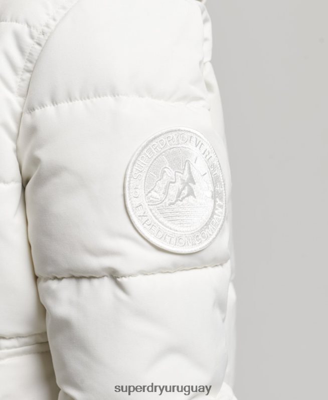 uy Superdry mujer chaqueta bomber everest crema DT2N8Z3768 ropa