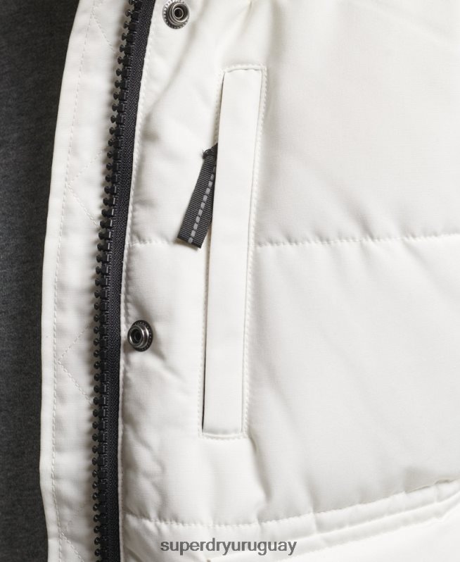 uy Superdry mujer chaqueta bomber everest crema DT2N8Z3768 ropa