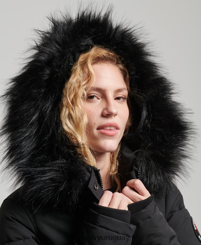 uy Superdry mujer chaqueta bomber everest negro DT2N8Z5736 ropa