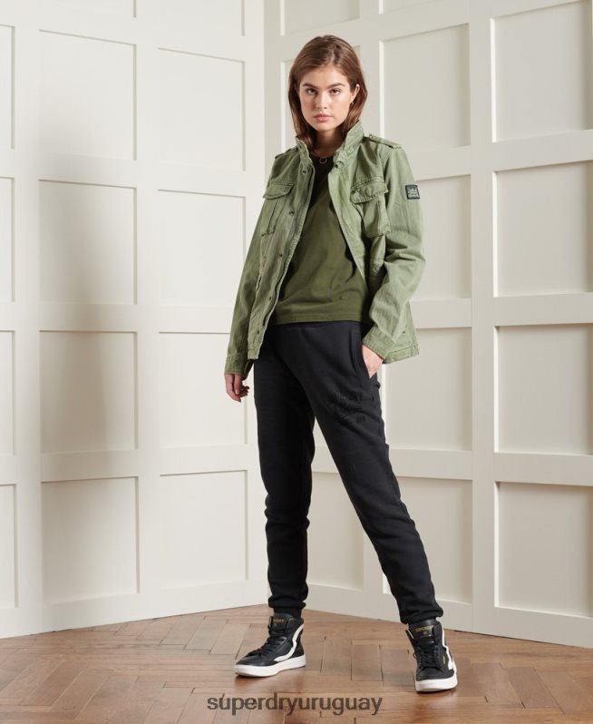 uy Superdry mujer chaqueta camari novato verde DT2N8Z5681 ropa