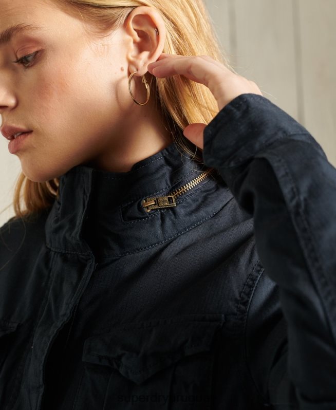 uy Superdry mujer chaqueta clásica de rookie borg Armada DT2N8Z5583 ropa