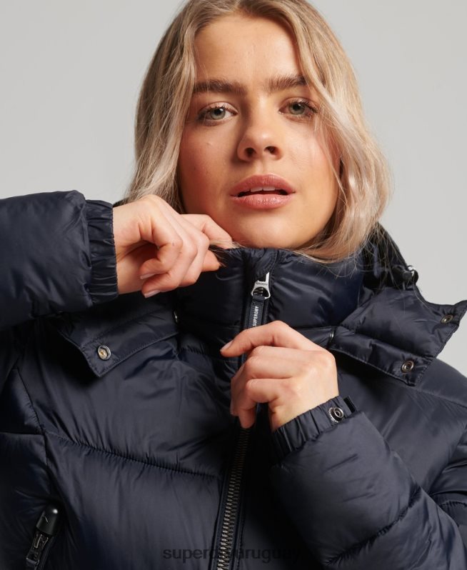 uy Superdry mujer chaqueta corta con capucha fuji Armada DT2N8Z3803 ropa